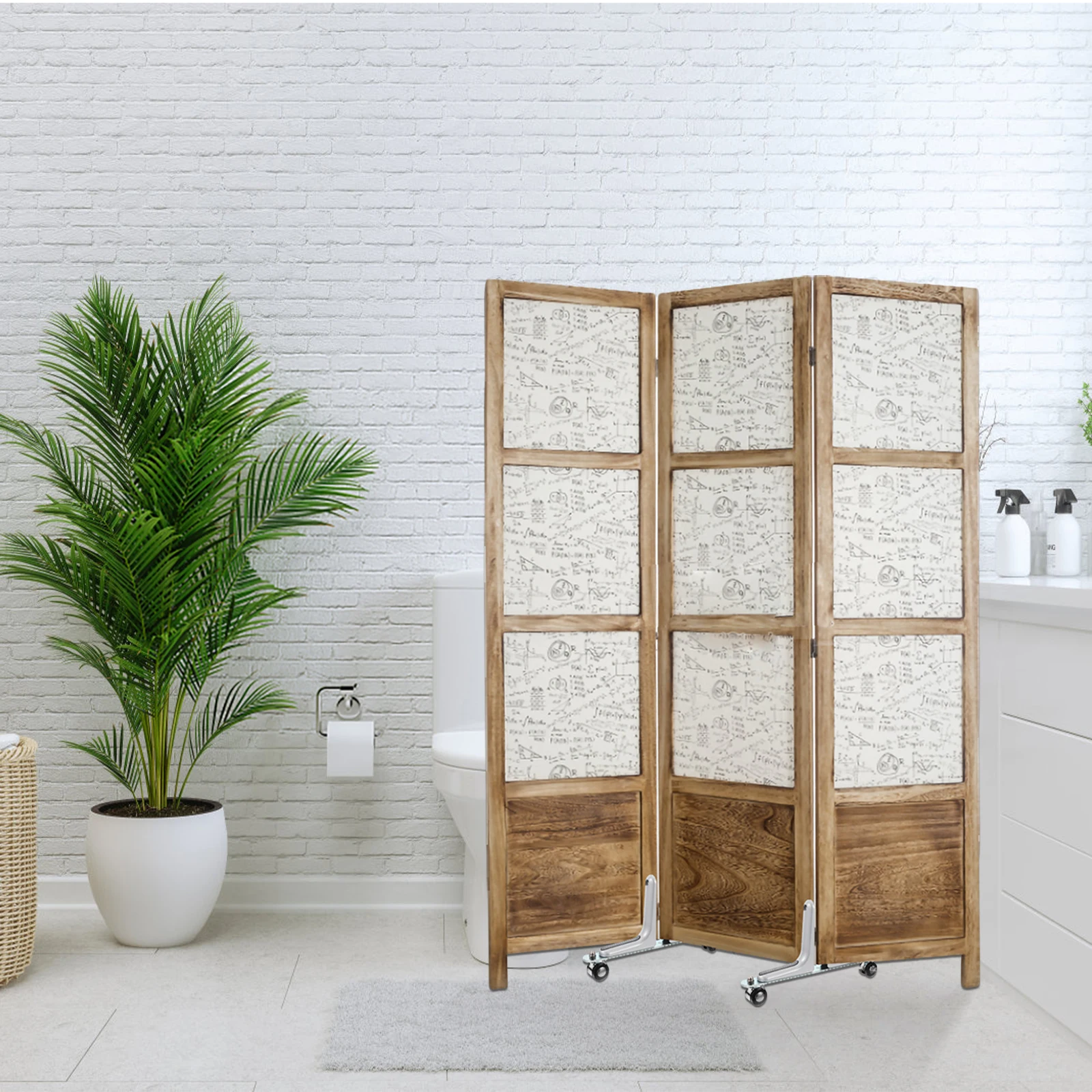 

Thickened Screen Bracket Partition Support Base ABS Room Divider Stand Stabilizer Feet Foldable Privacy Divider Screen Holder