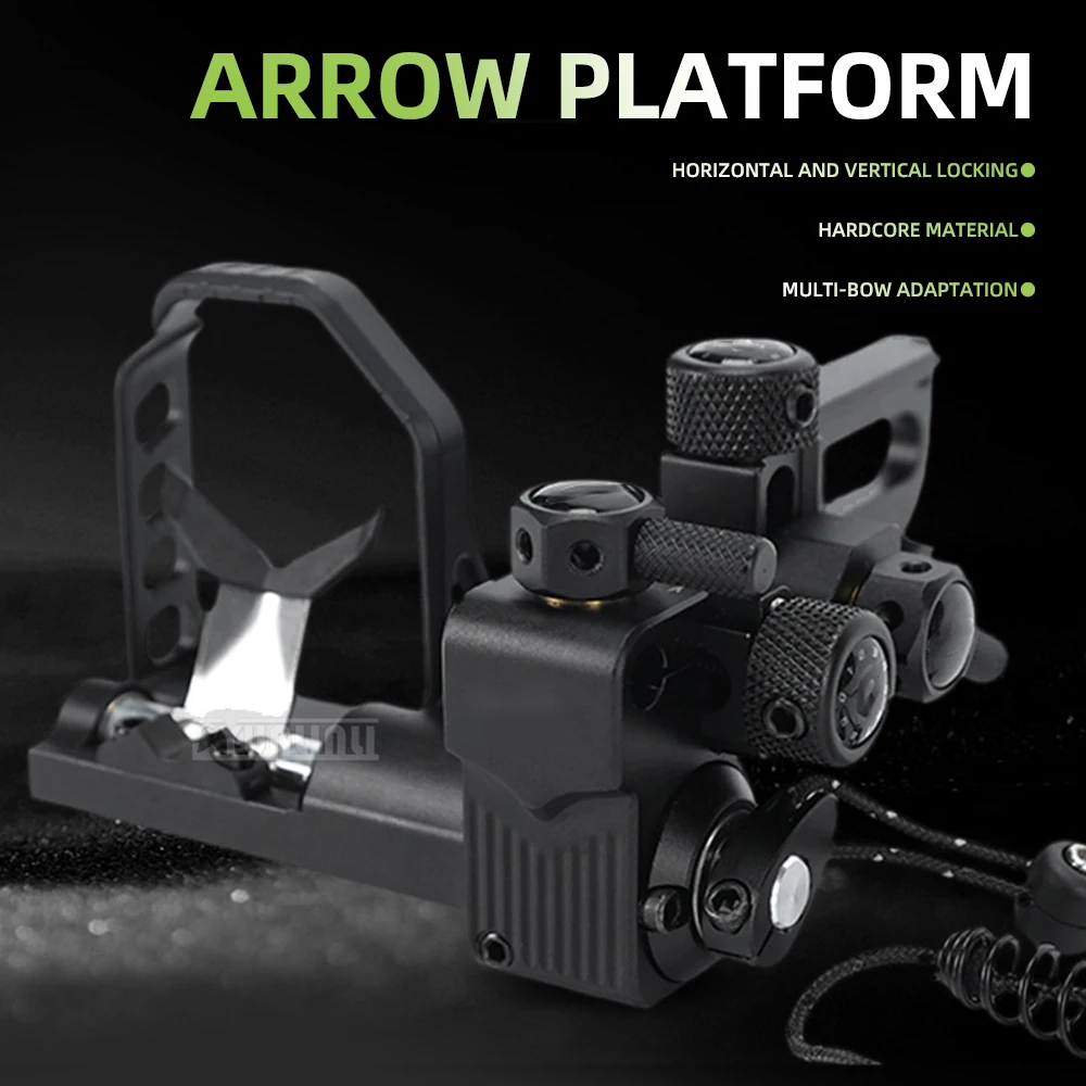 4-Directional Arrow Rest, Fall-Away Arrow Rest with Micro-Adjustment for Compound Bows