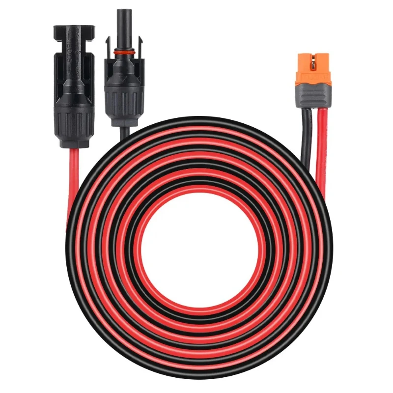 1/2/3M Solar Connector to XT60I- F Adapter 12AWG CableConnect Solar Panel Charge Cable for Solar Generator Portable Power Statio