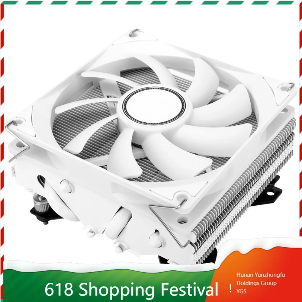 Low Profile AXP-90 X47 CPU Radiator 4 Heatpipe 90mm Cooling Fan Thermal Paste Desktop PC Cooling Kit