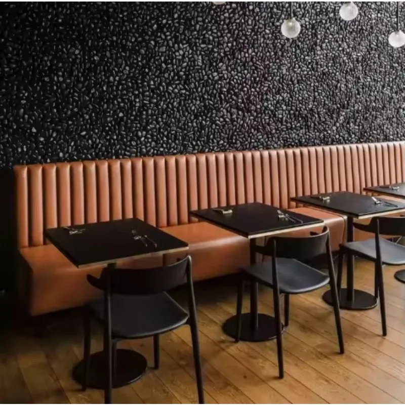 More Design New Arrival U Shape Cafe Bar Hamburger Shop KTV Club Metal Velvet Leather Restaurant Sectional Sofa Booth Seating