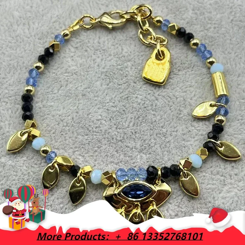 

European and American Fashion Gorgeous Mysterious Blue Crystal Devil's Eye Bracelet Women's Gift