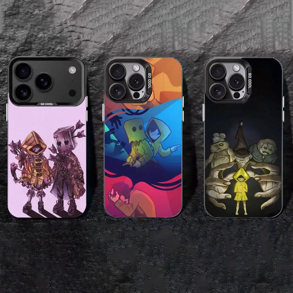 

Game L-Little N-Nightmares Phone Case For iPhone 17,16,15,14,13,12,11 Plus,Pro Max,XS,Colored silver phone case