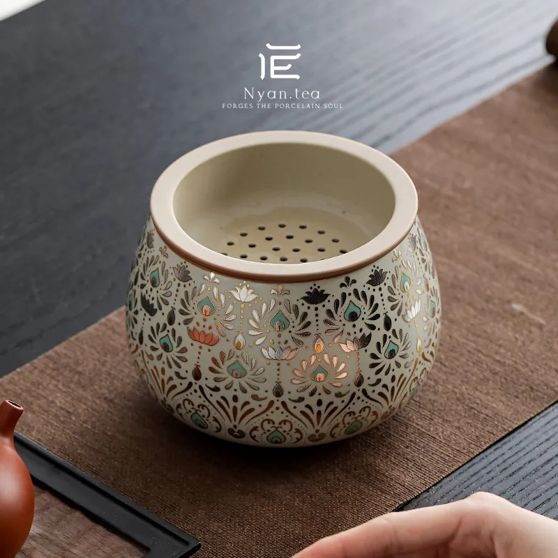 

cx household storage teacup large capacity wastewater tea residue tank kung fu tea set accessories