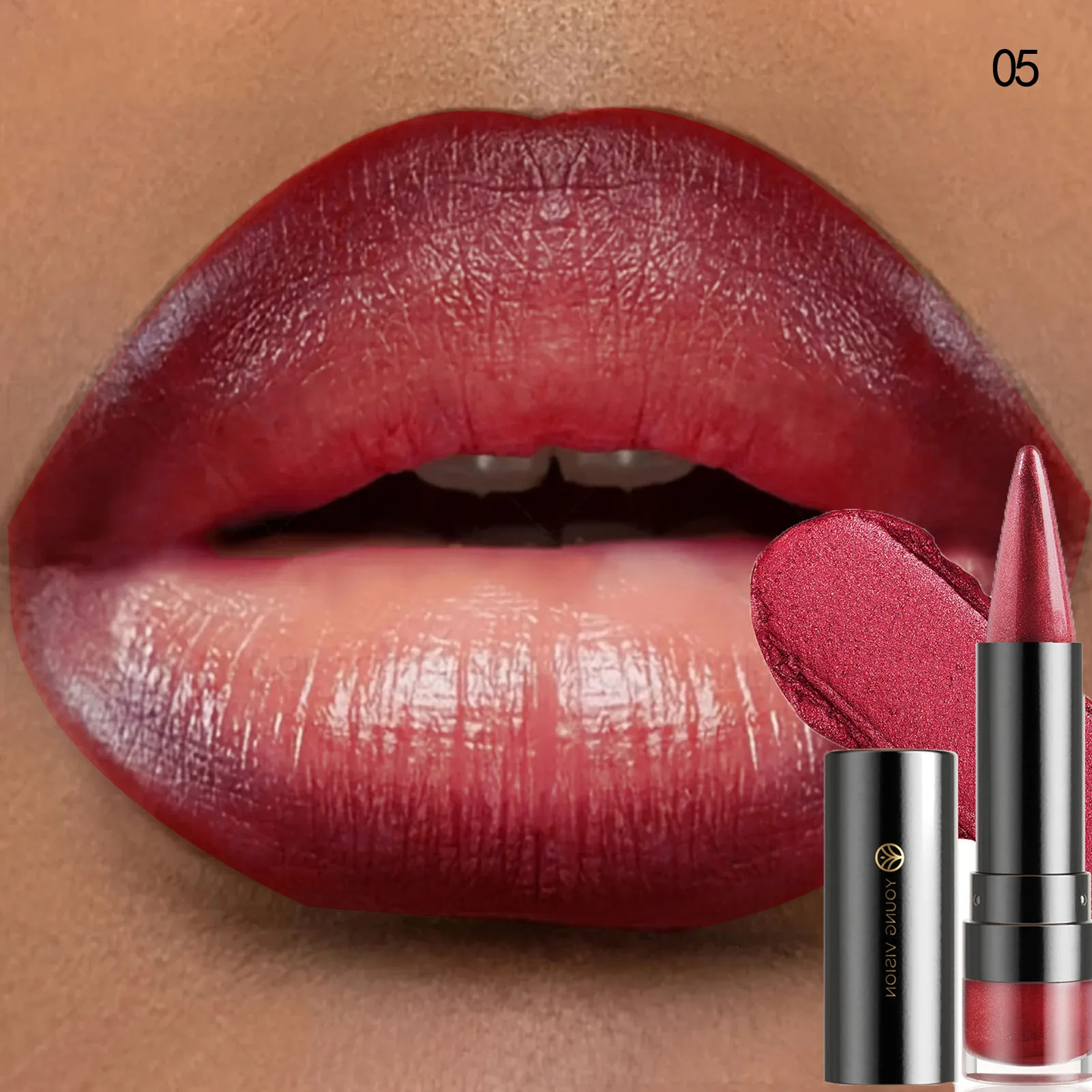 الشباب الرؤية 3 ألوان وأشار غرامة بريق أحمر الشفاه الوجه متعدد الأغراض بيرليسسينت أحمر الشفاه الشفاه بطانة امرأة ماكياج