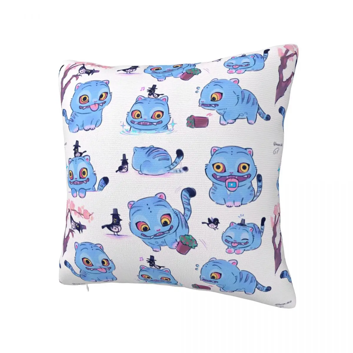 KPop شيطان الصيادين ساجا بنين كيس وسادة غطاء الوسادة لينة مخصصة لتقوم بها بنفسك وسادة غطاء لطيف سادات ل أريكة غرفة نوم ديكور المنزل