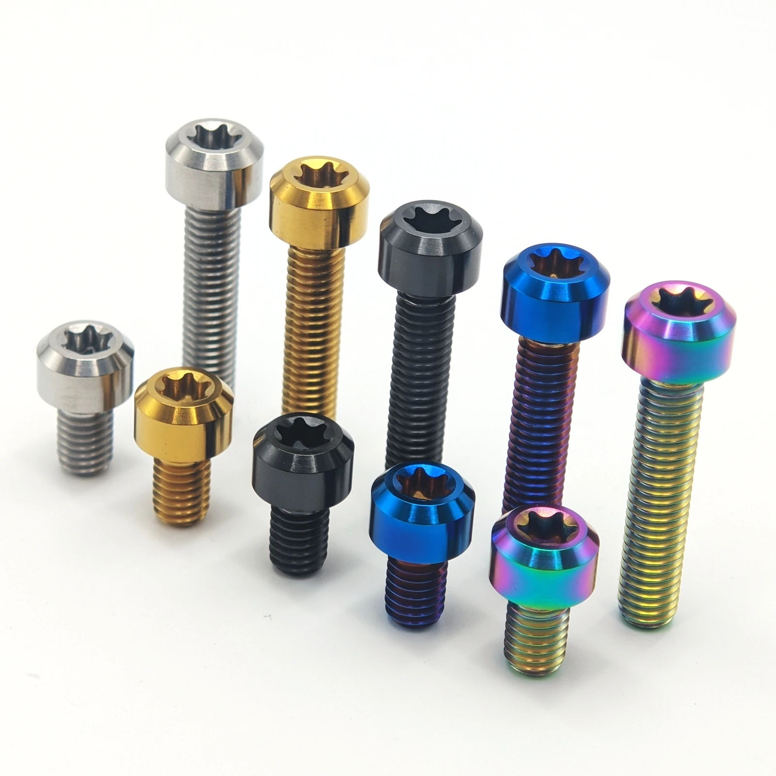 M5 M6 M8 Titanium Bolts 10/15/20/25/30/35/40/45/50mm Torx Head Screws for Bicycle Motorcycle Car Boat