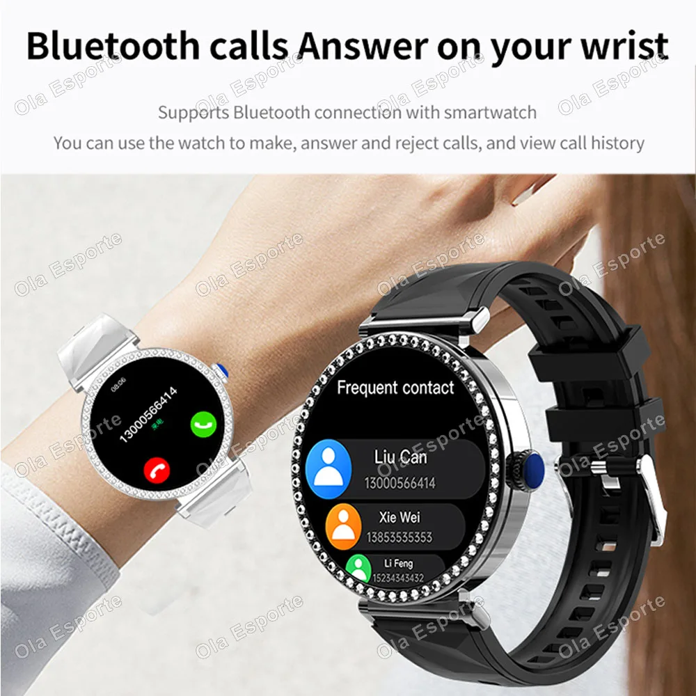 New 2026 Smartwatch Luxury Fashion Female Physiological Reminder Bluetooth Call Music Women's Fashion Smart Watch Holiday Gifts