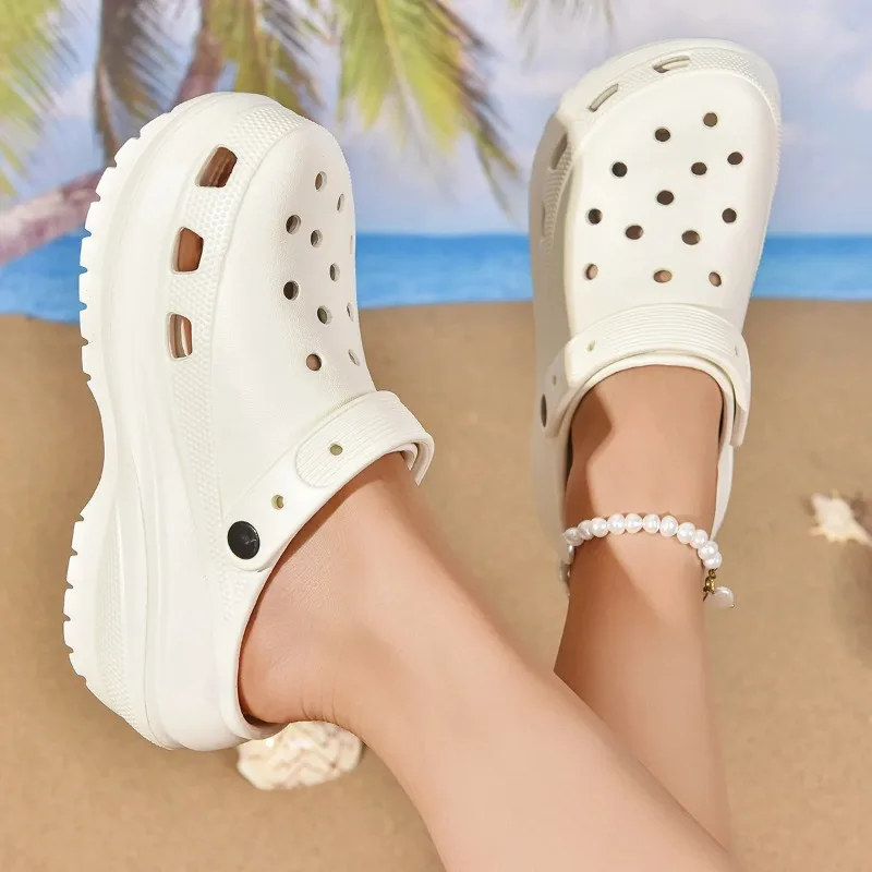 2026 Eva Platform Thick-soled Slippers Woman Popular Design Shoes Non-slip Outdoor Slippers Unique Features Women Sandals