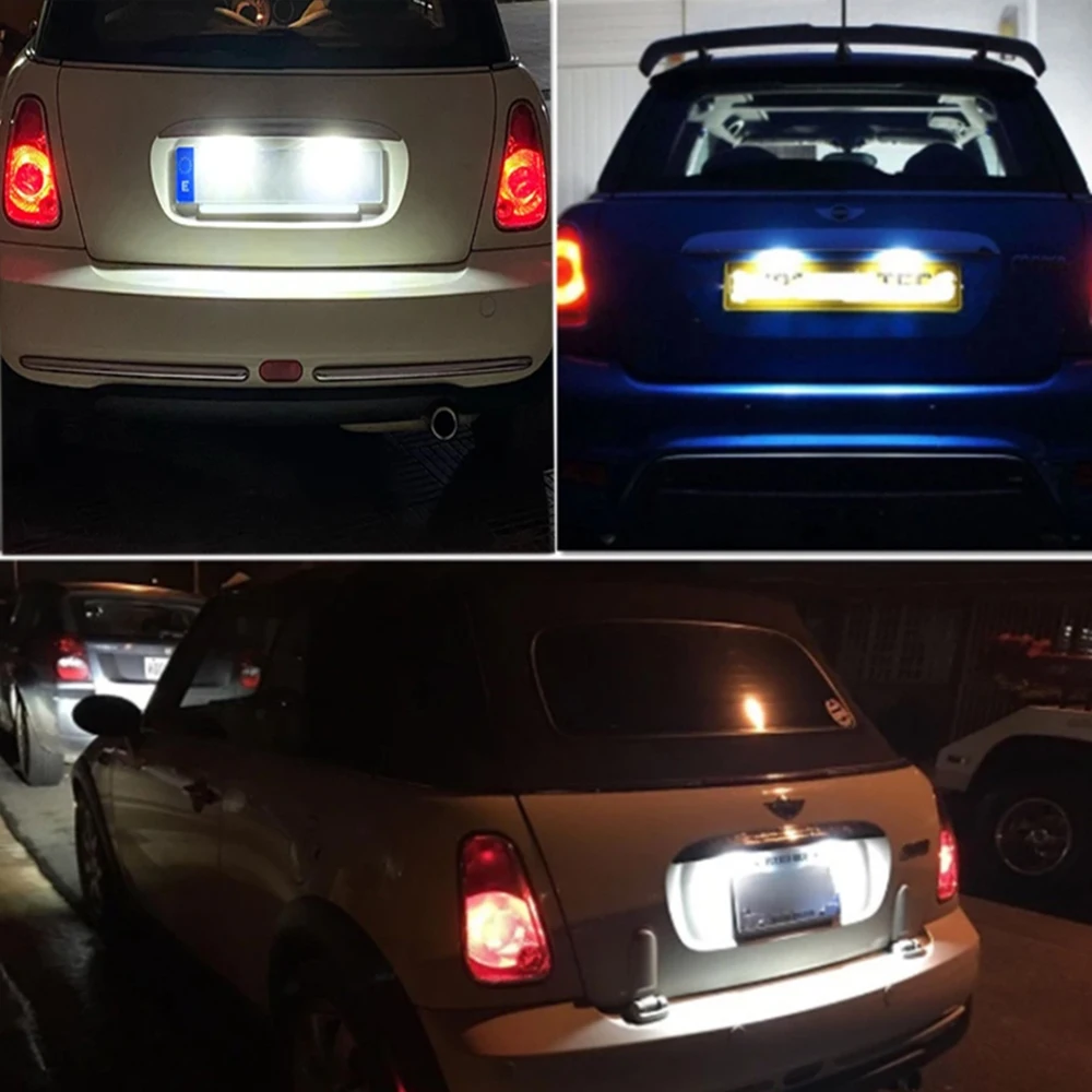 2 Stuks Led Nummer Nummerplaat Licht Voor Bmw Mini Cooper R50 R52 R53 Volledig Led Licht Canbus Foutloos