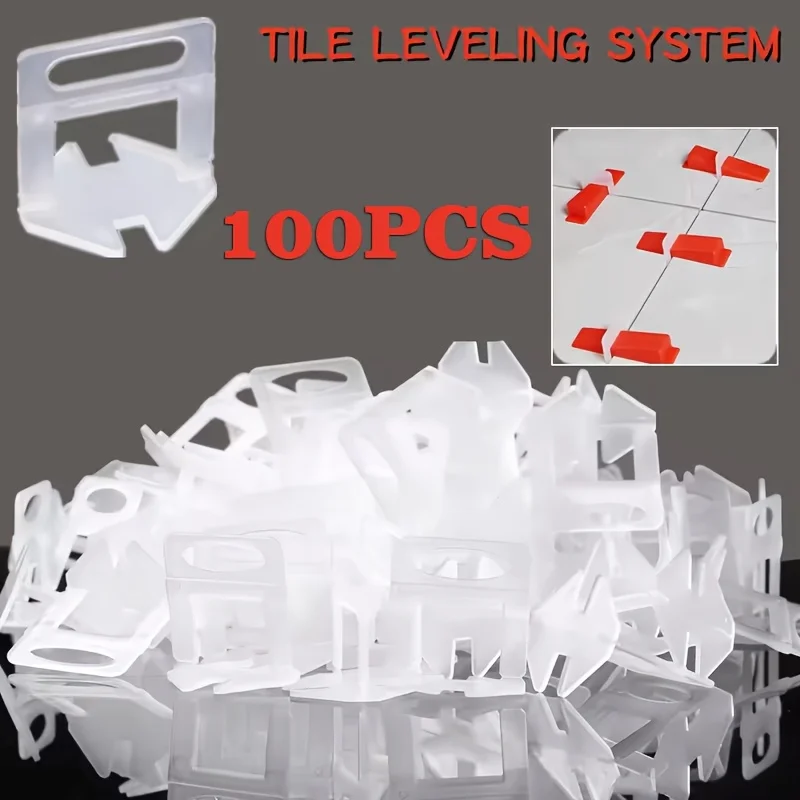 100 Stück 1–3 mm Fliesenabstandshalter, DIY-Fliesennivellierer und Abstandshalter für professionelle Fliesen- und Steininstallationen