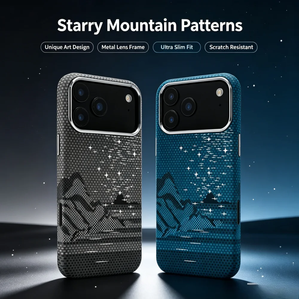 Fashion Luxury Carbon Fiber Texture Slim Skinn Feel Case For iPhone 18 Pro Max 15 16 17 Pro for Magsafe Shockproof Protect Cover
