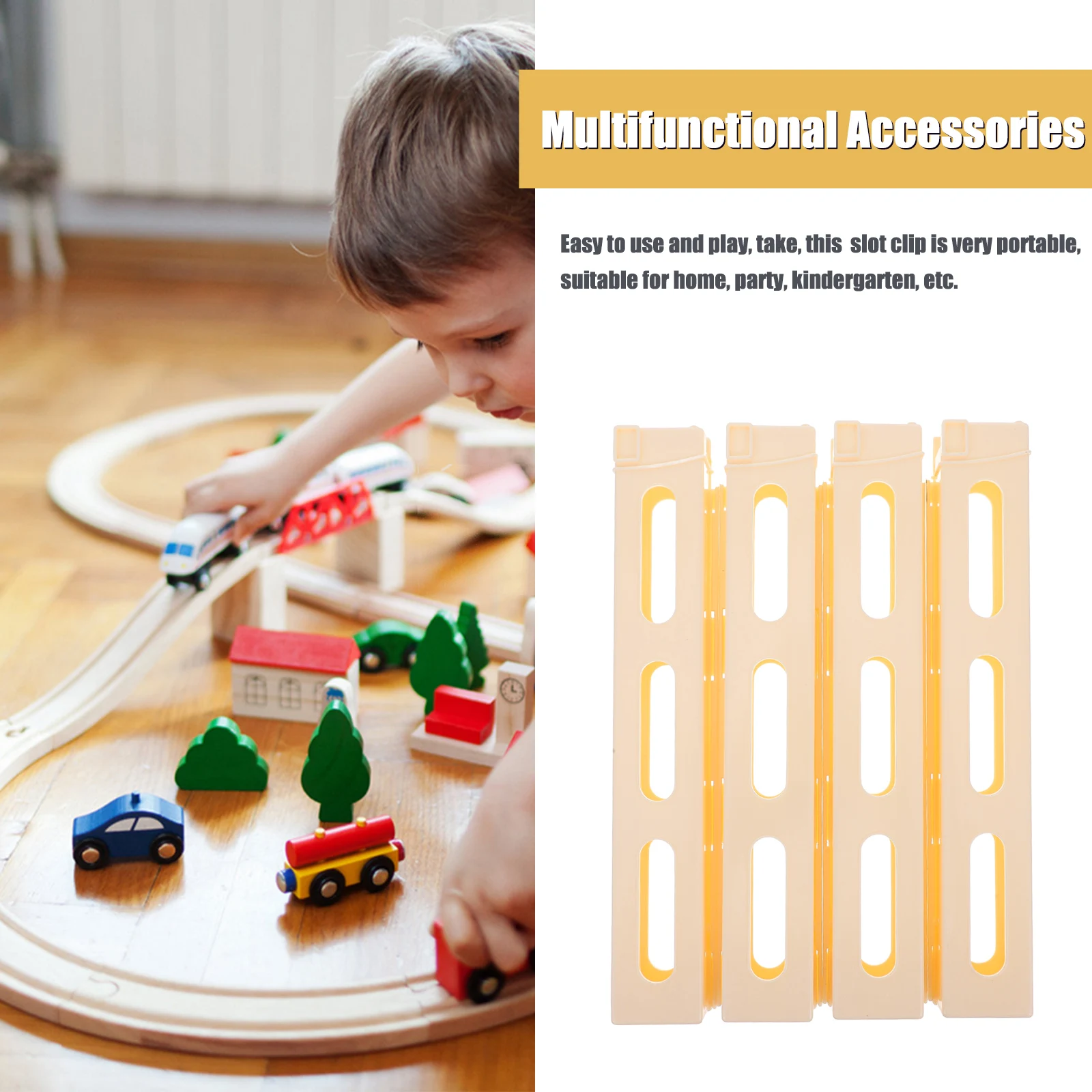 4pcs Domino Clips Plastic Automatic Card Holder Extension For Domino Train Kids Game Accessories Diy Plaything Sturdy