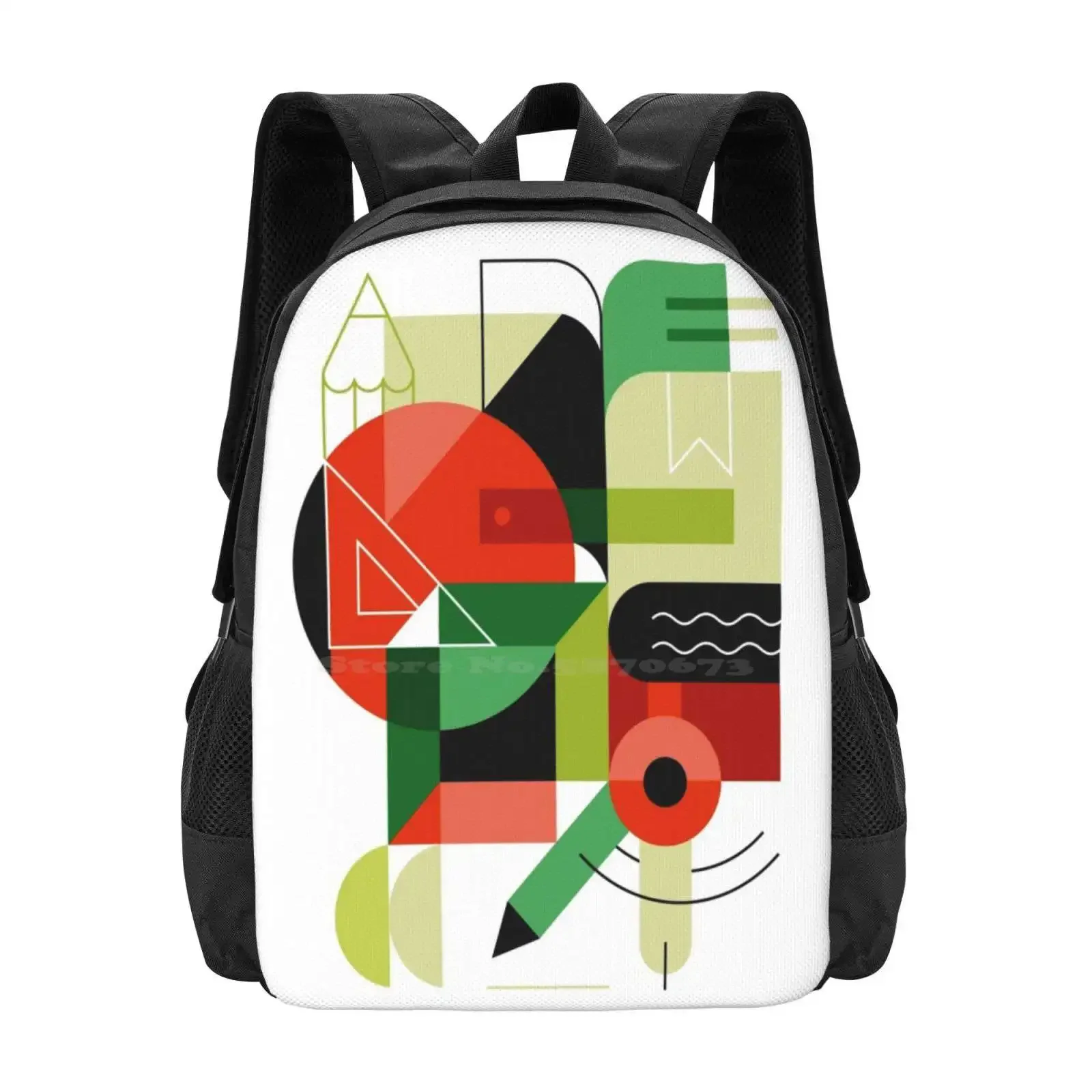 

Geometry Hot Sale Schoolbag Backpack Fashion Bags Geometry Science Abstract School