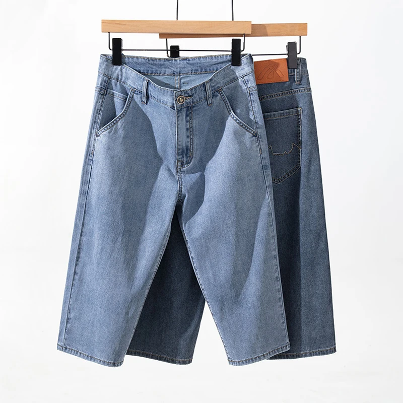 2025 Zomer Heren Lyocell Dunne Stof Recht Halflange Koeling Casual Shorts Ademend Lichtgewicht Outdoor Streetwear Mode