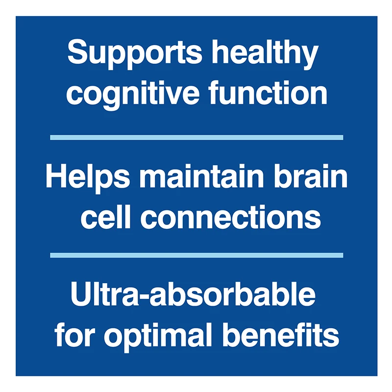 Magnesium L-threonate - Promotes Brain Health, Enhances Memory, Concentration & Cognition, Boosts Nerve Energy