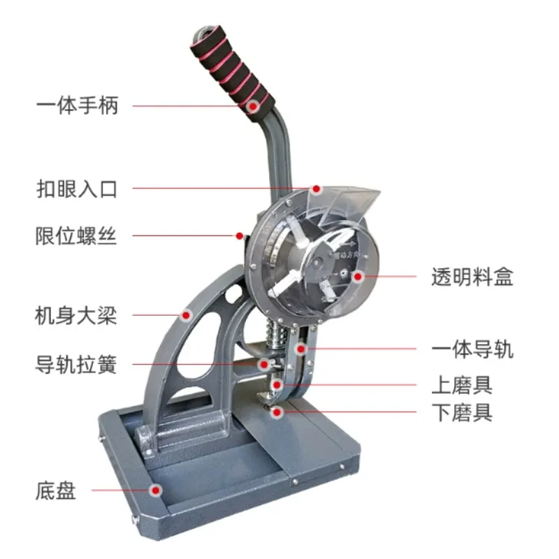 Semi-automatic Grommet Punching Machine Advertising Inkjet Banner Mesh Cloth Eyelet Press Puncher for Sign Fabric Hole Making