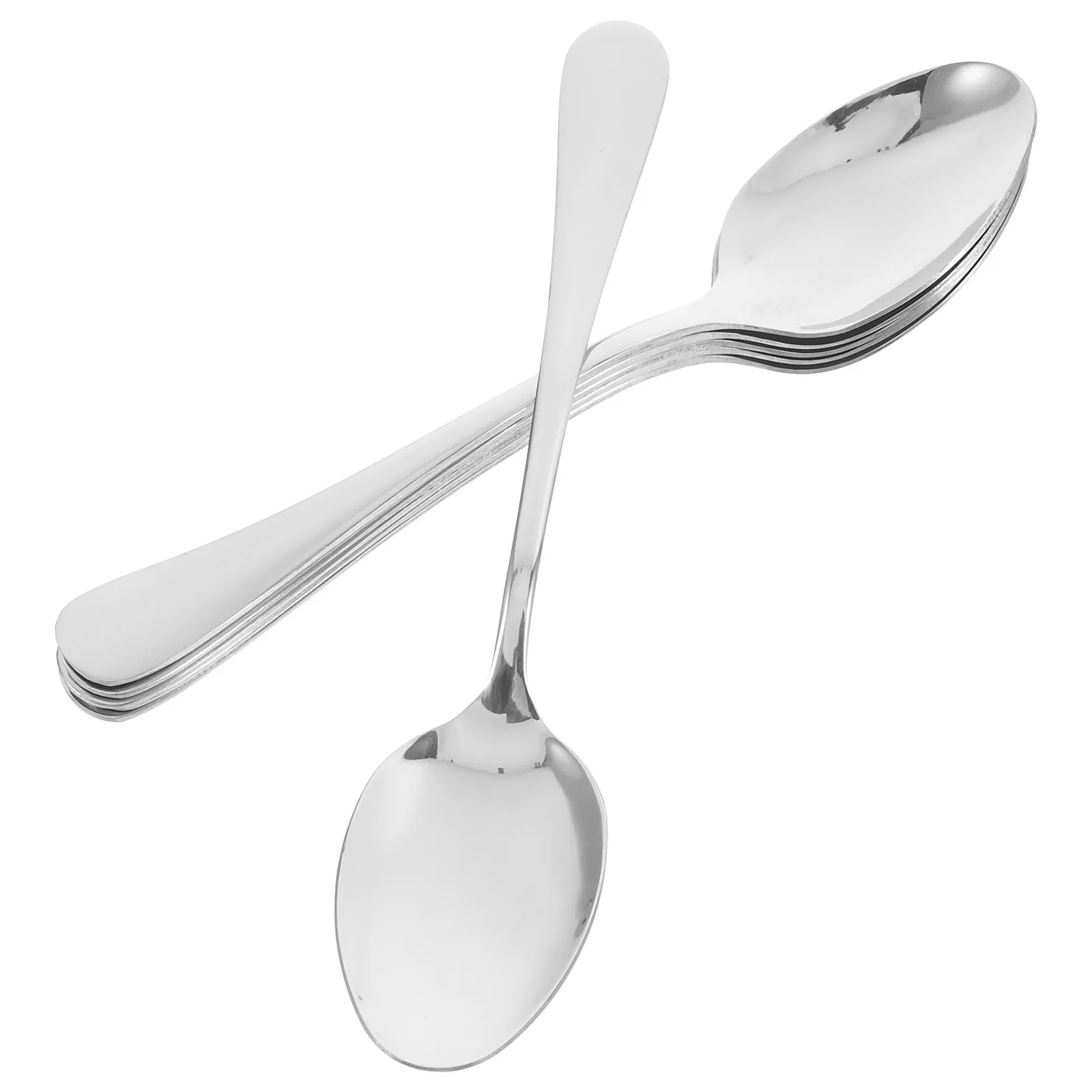 

6 Pcs Stainless Steel Spoon Tableware Serving Spoons for Parties Kitchen Large Gooseneck Cooking 410 Soup