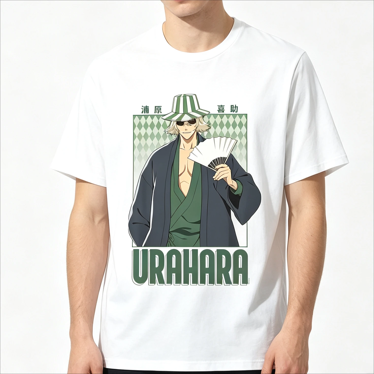 2026 Summer Hot Sale Bleach- Thousand-Year Blood War Urahara T-Shirt Unisex Y2K Gothic Tee Cotton Harajuku Oversized T-shirts