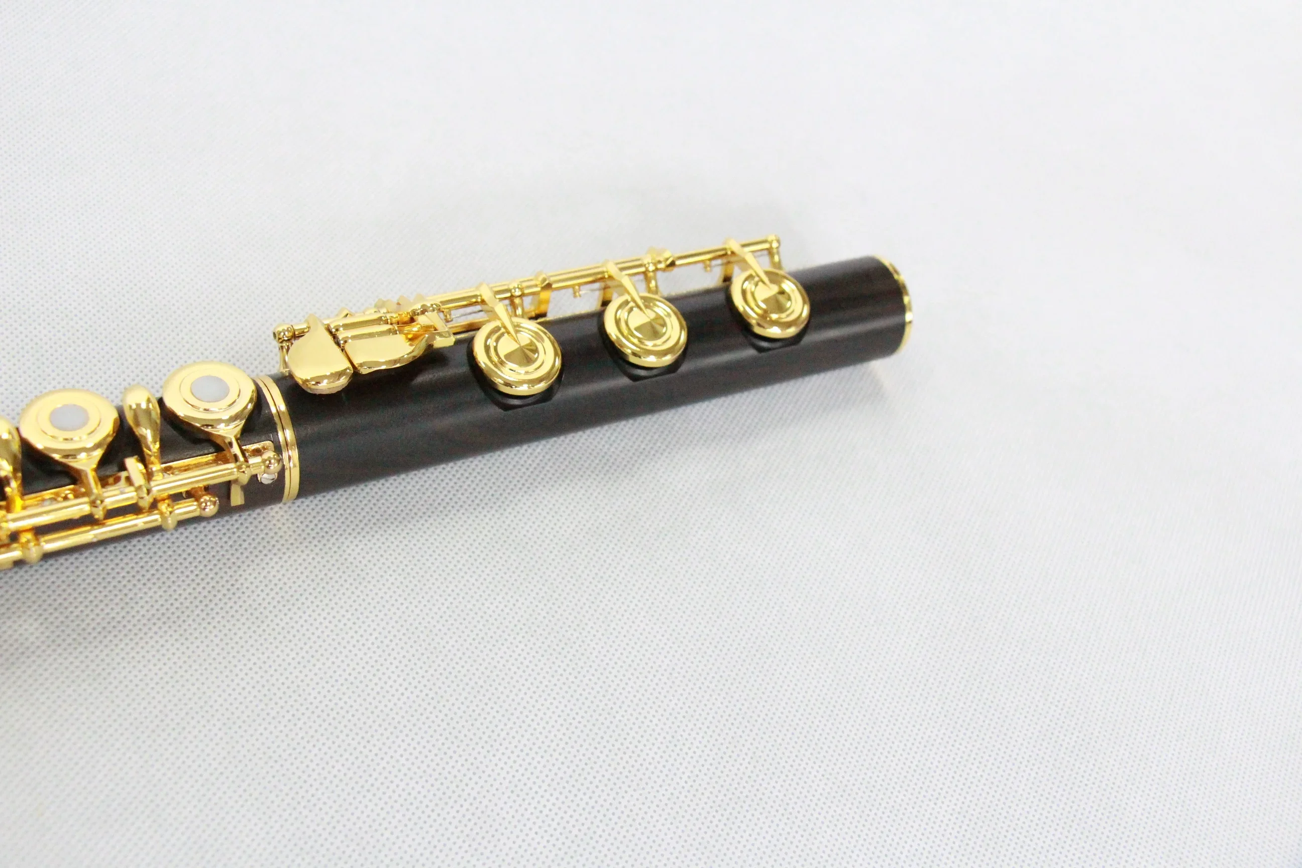 

Hot Selling Focustyle FFL-350G Gold Plated Musical Flute Open Hole C Tone Ebony High Quality