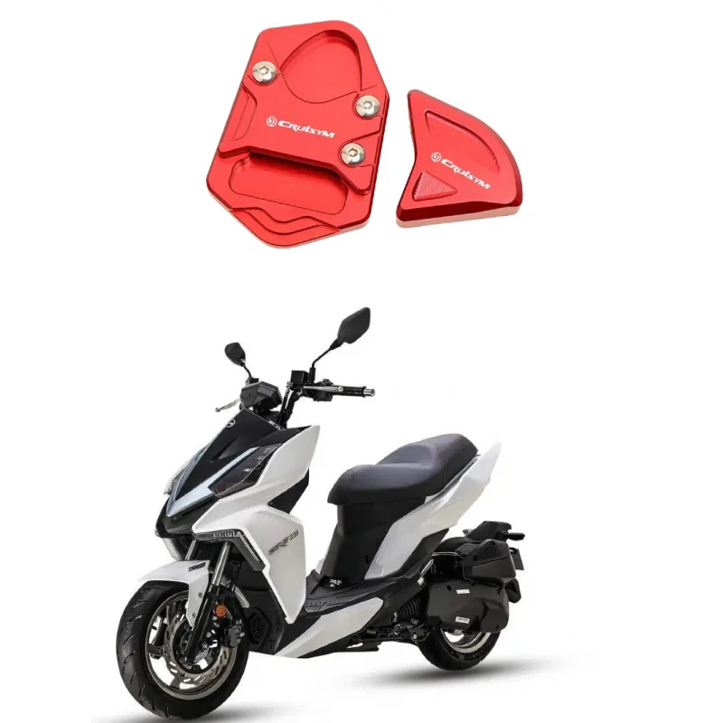 

For SYM CRUISYM 125i 250i 300i ALPHA 300 2023 Motorcycle CNC Accessories Side Stand Enlarge & Support Kickstand Column auxiliar