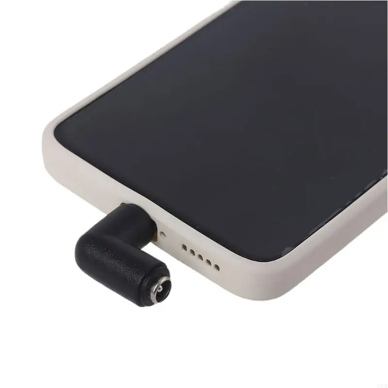 Y4UE エルボ 5.5x2.1mm メス タイプ C オスアダプター タブレット/携帯電話アダプター用 90 度アダプター