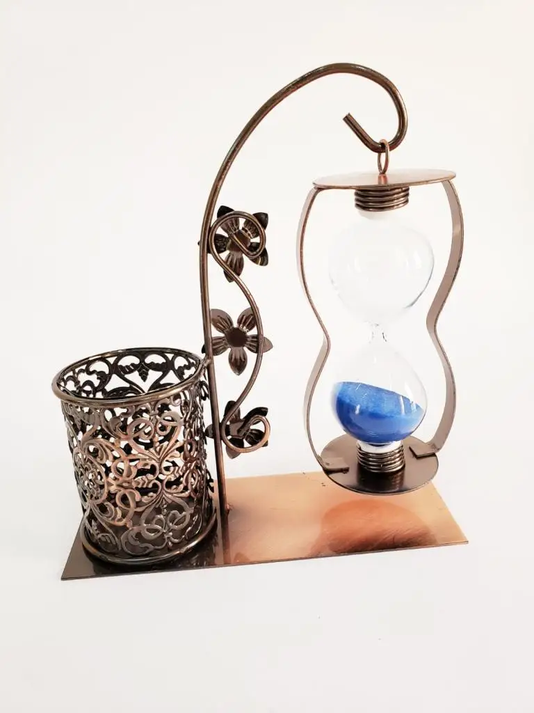 Metal Pen Holder Sand clock