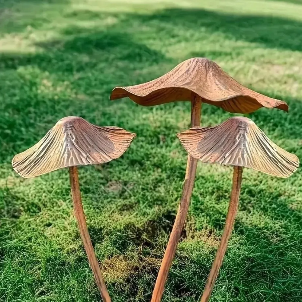 2-pecas-de-estatuas-de-cogumelo-para-jardim-estilo-retro-de-ferro-artesanal-enferrujado-impermeaveis-para-paisagismo