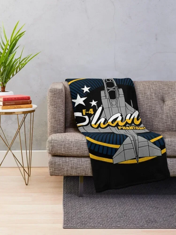 Air Force F4 Phantom 2 T-ShirtF-4 Phantom (Small logo) Throw Blanket