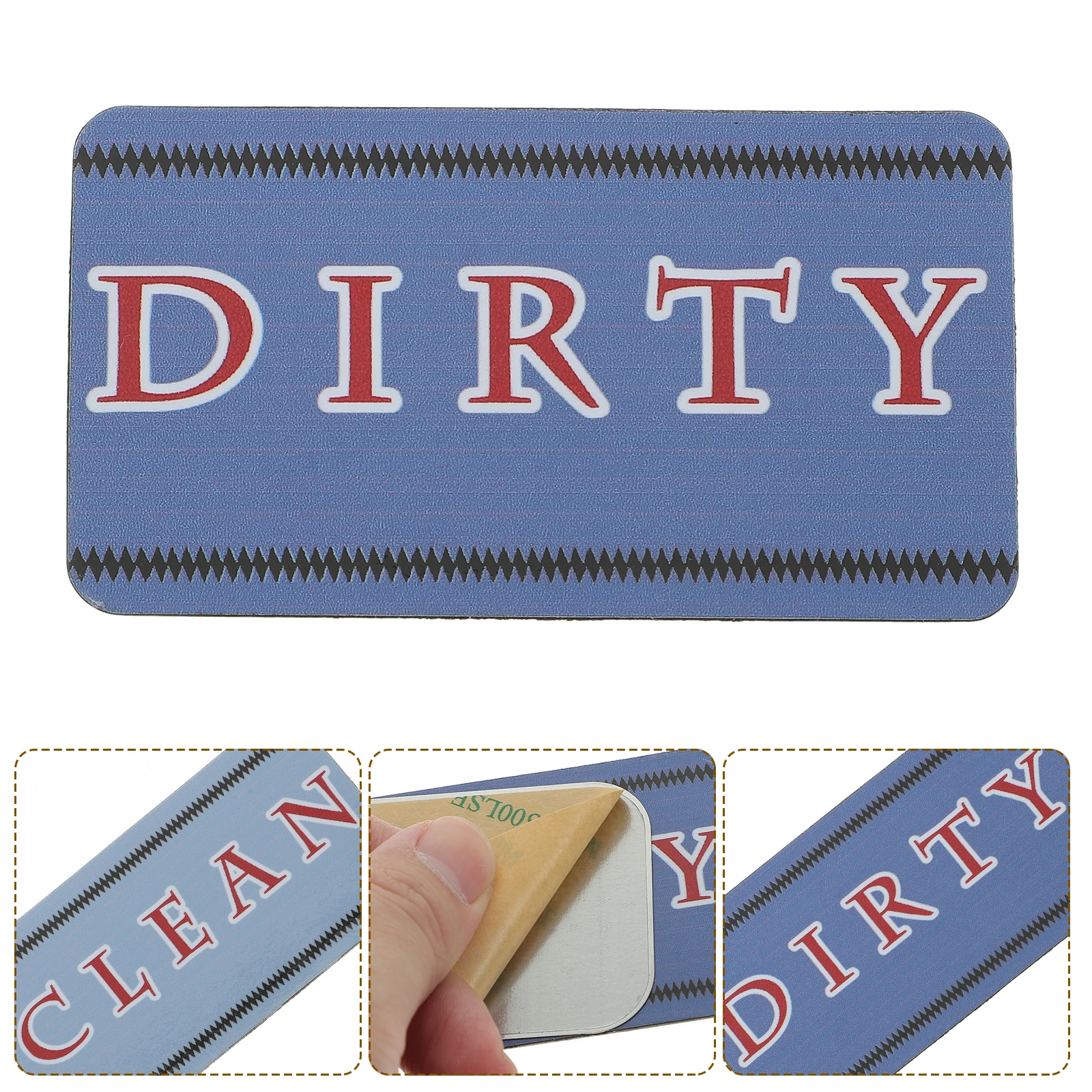 

Double-Sided Clean Dirty Magnetic Sign Dishwasher Cleaner Indicator Bright Font Easy Flip for Refrigerator Washing Machine