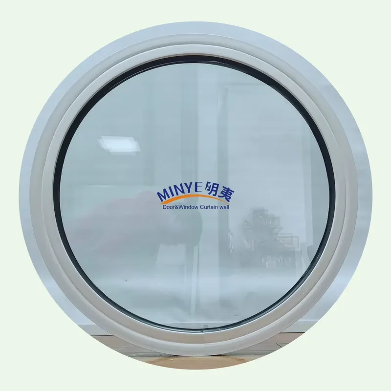 Hurricane Proof Frame Fixed Window Tempered Glass Window Semi-circular Fixed Window