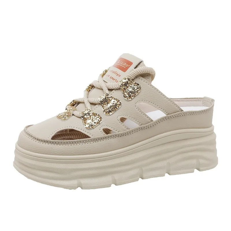 New Arrival Women Casual Shoes Chunky Sneakers Platform Wedge Hidden Heel Women Leisure Shoes Summer Sneaker Women