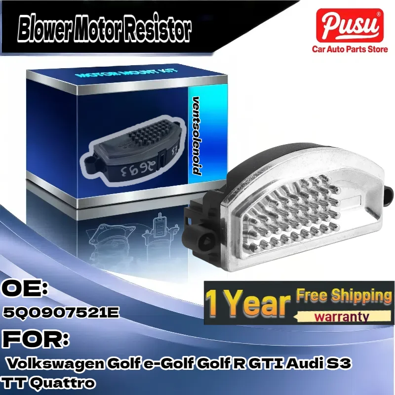 

For Volkswagen Golf/e-Golf/Golf R/GTI & For Audi S3/TT Quattro | Blower Motor Resistor | Part 5Q0907521E