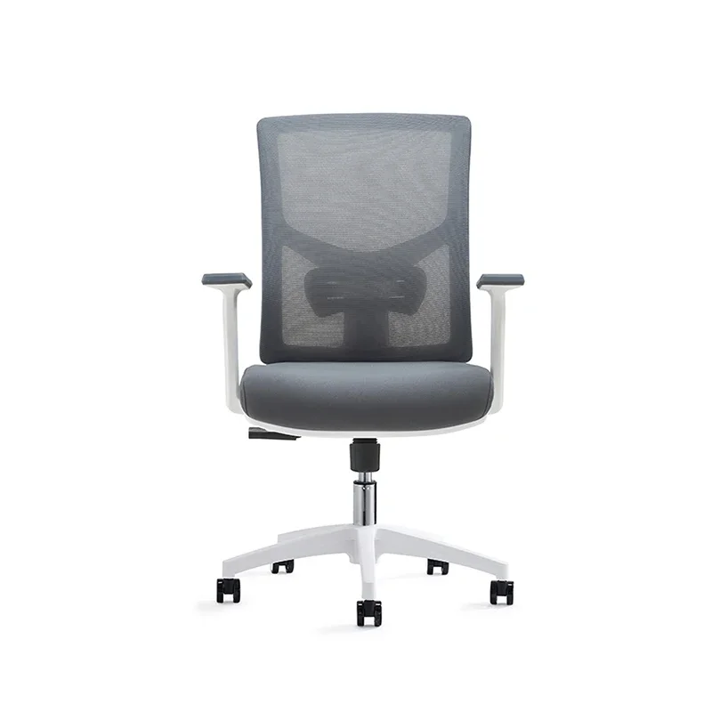 Guangdong Office Furniture Grey Netted Mid-Bcak Staff Office Chairs Old For Obese People