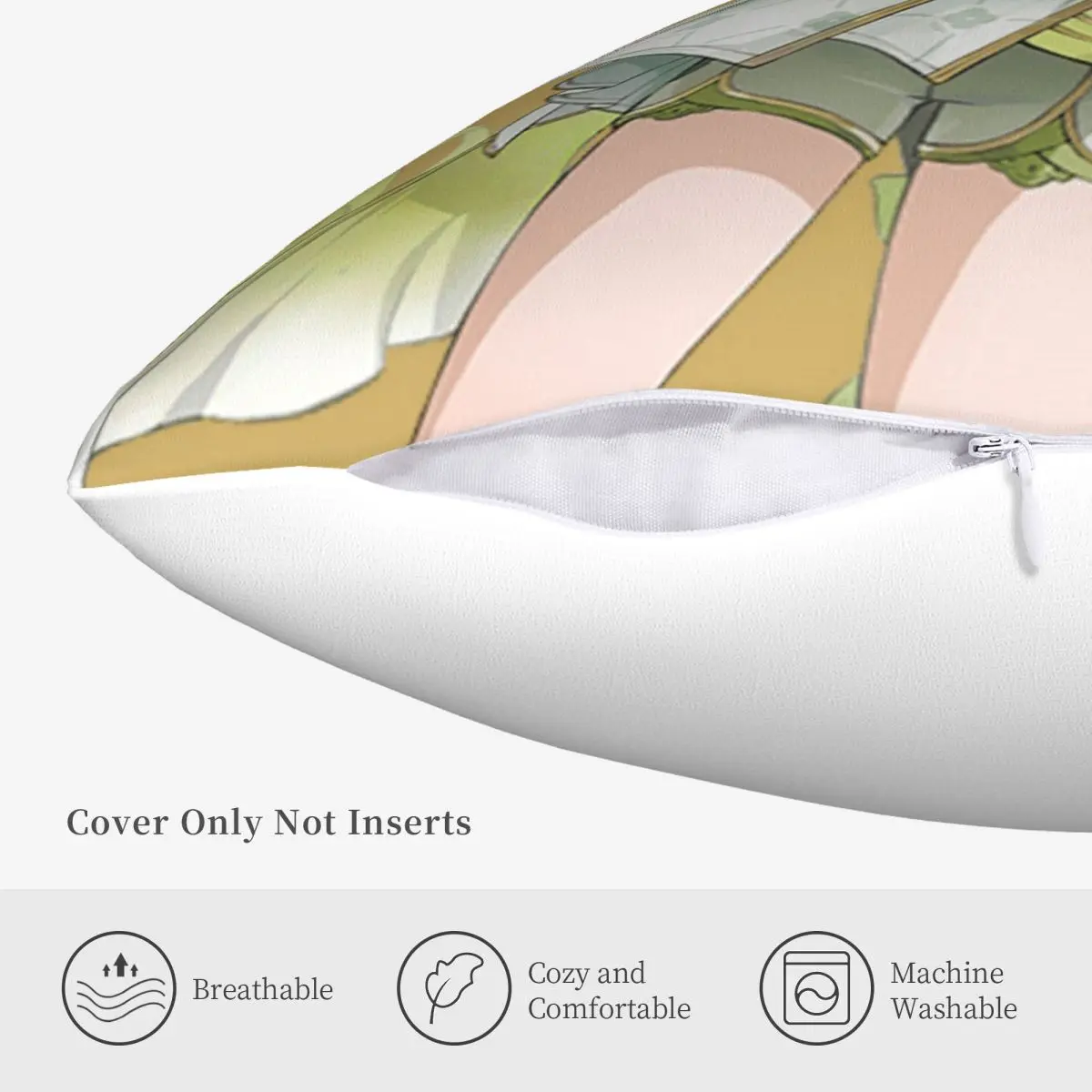 Wuthering موجات لعبة 02654 Dakimakura وسادة تغطي غطاء للوسادة Dakimakura كيس وسادة غطاء وسادة