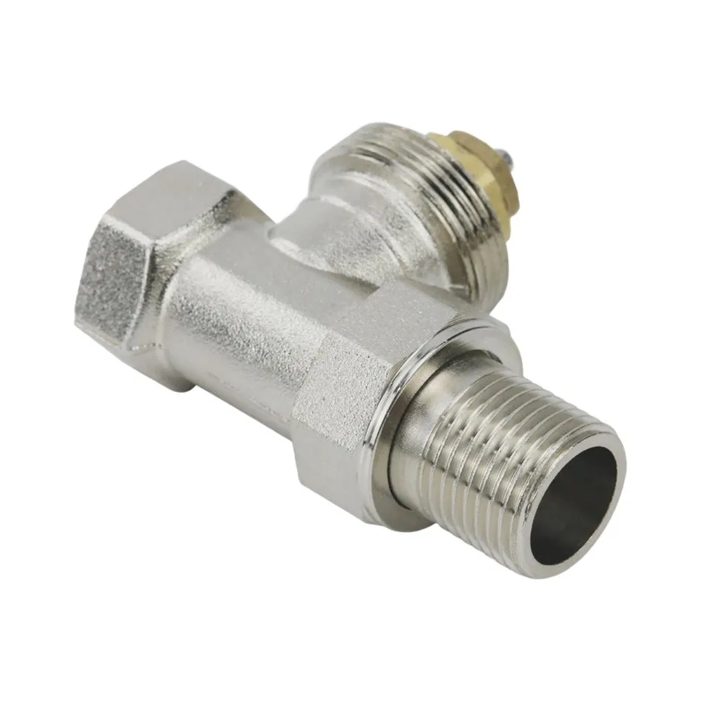 Brass Automatic Straight Thermostatic Control Valve for Radiators DN15 to DN32 Standard Port Sizes 1/2 3/4 1 Inch