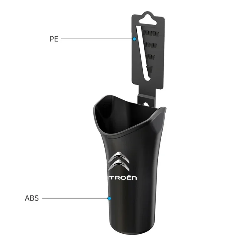 Multi-Function Auto Car Holder Bucket Storage Box for Citroen Berlingo Elysee C5X E-C4 C-Crosser C4 C1 C2 C3 C4 C5 Car Stickers