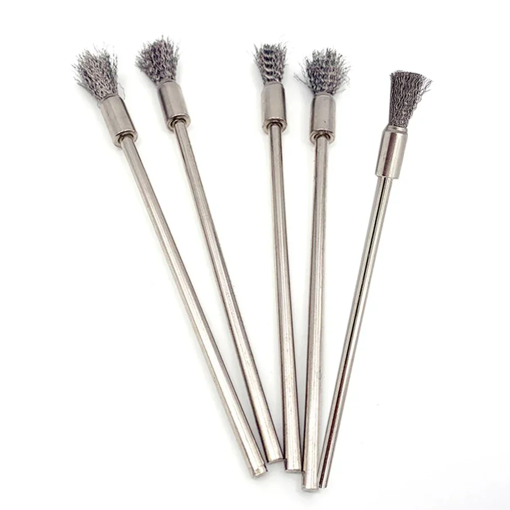 5pcs/lot Steel Wire Brushes Polishing 100mm Wheel Brush HorseHair Bristle Scrap Welding Metal Surface Pretreatment Grinding