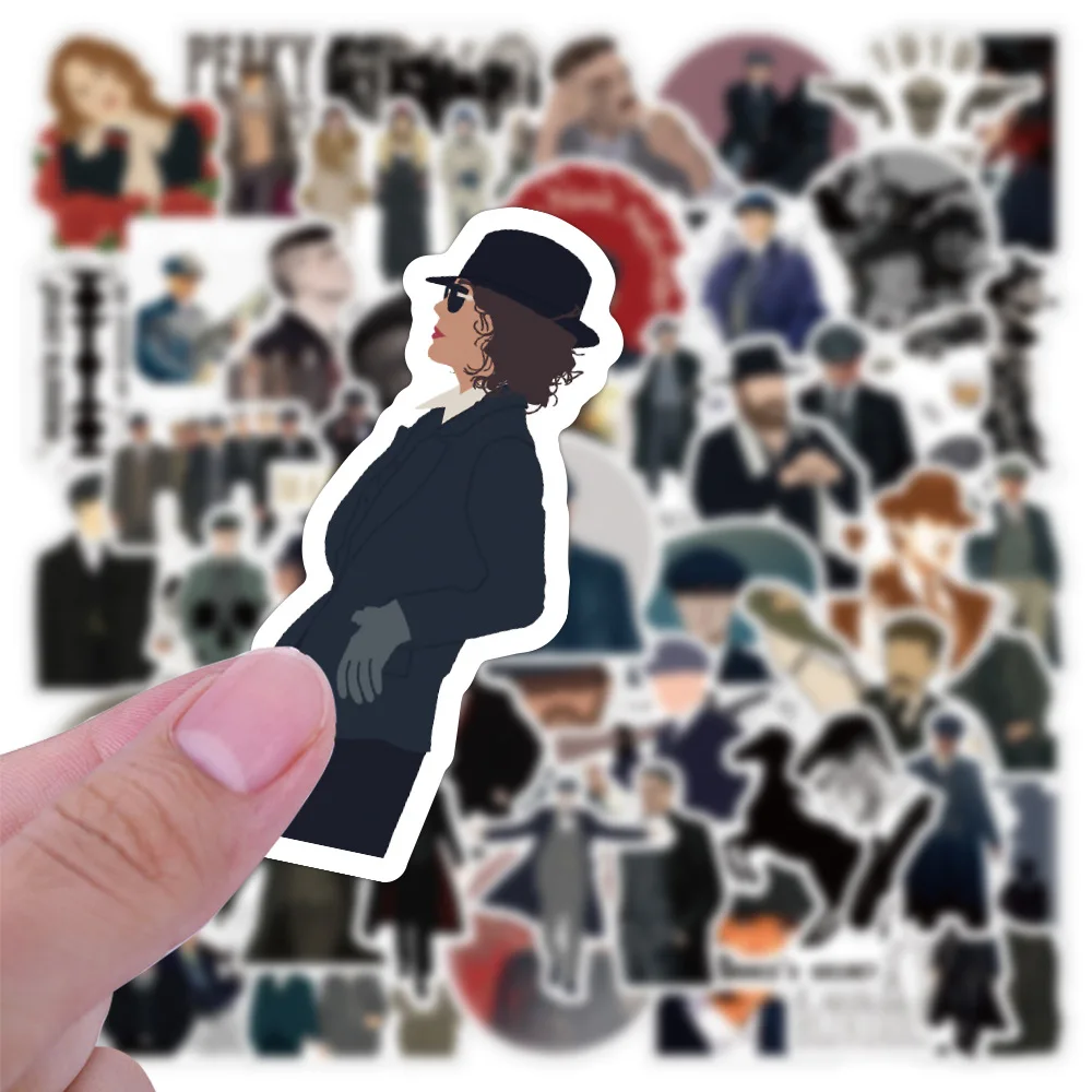 50Pcs Peaky Blinders Stickers Tommy Shelby Graffiti Stickers Voor Diy Bagage Laptop Skateboard Motorfiets Fiets Stickers