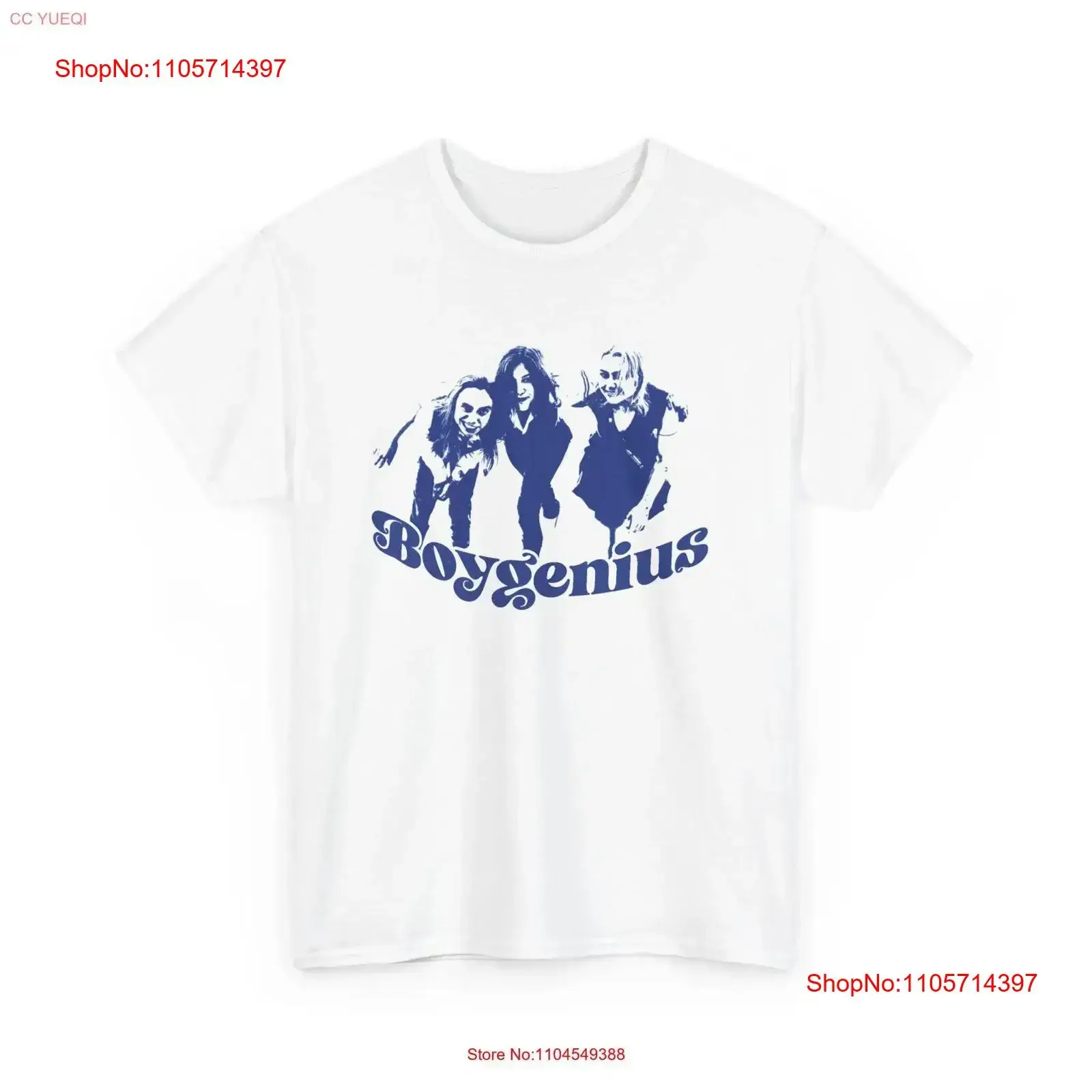 Boygenius Heavy Cotton T Shirt Indie Music Lover Musician Alternative Band Merch Retro Vintage Concert vintage Washed homme