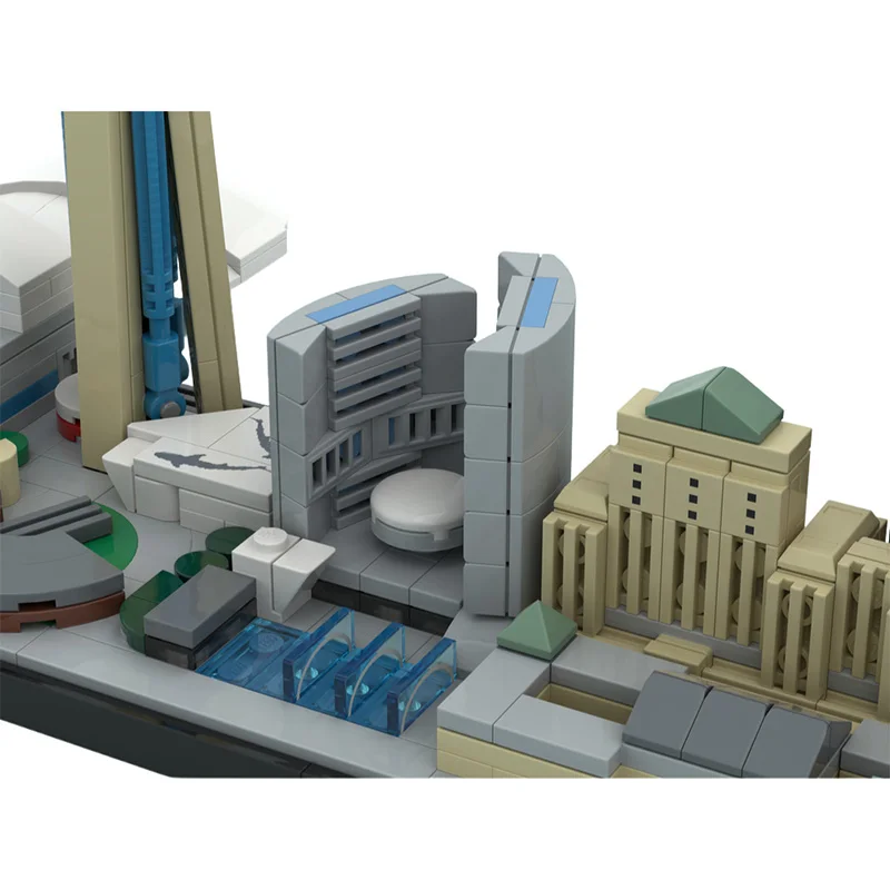 MOC Toronto City Skyline Bausteine Montage-Spielzeug Kanadisches Berühmtes Stadtarchitektur-Modell Sammlerstück für Erwachsene Geburtstagsgeschenke – Detail 8