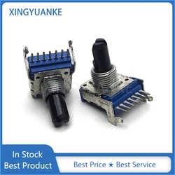 2PCS RK14 142 Type Dual 7Pin B10K Power Amplifier Audio Volume Potentiometer B103 Half Shaft Length 15MM