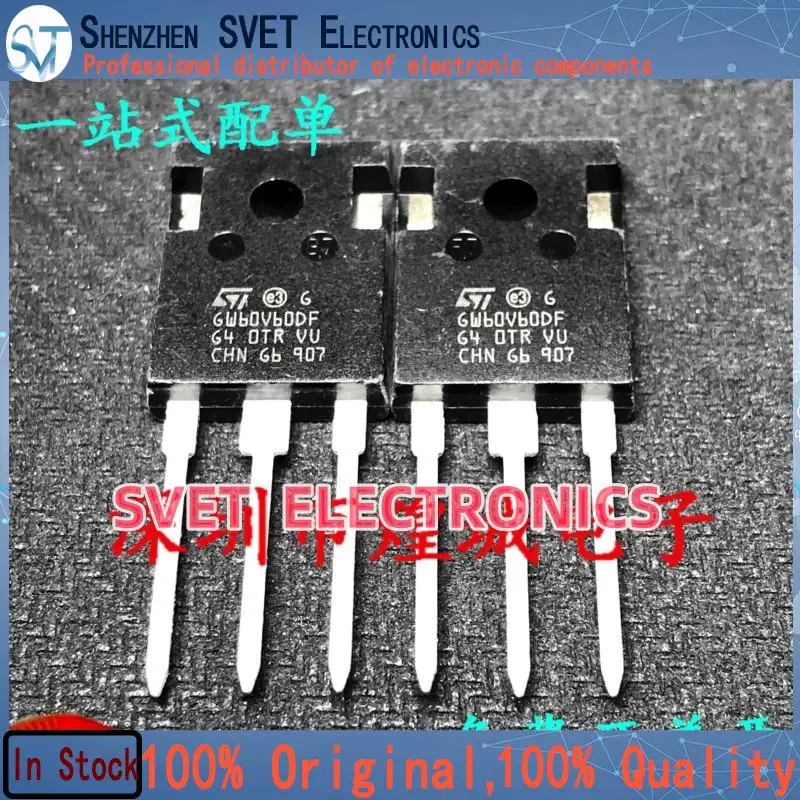 10PCS-50PCS  STGW60V60DF GW60V60DF  TO-247 IGBT 600V 60A  Original In Stock Fast shipping