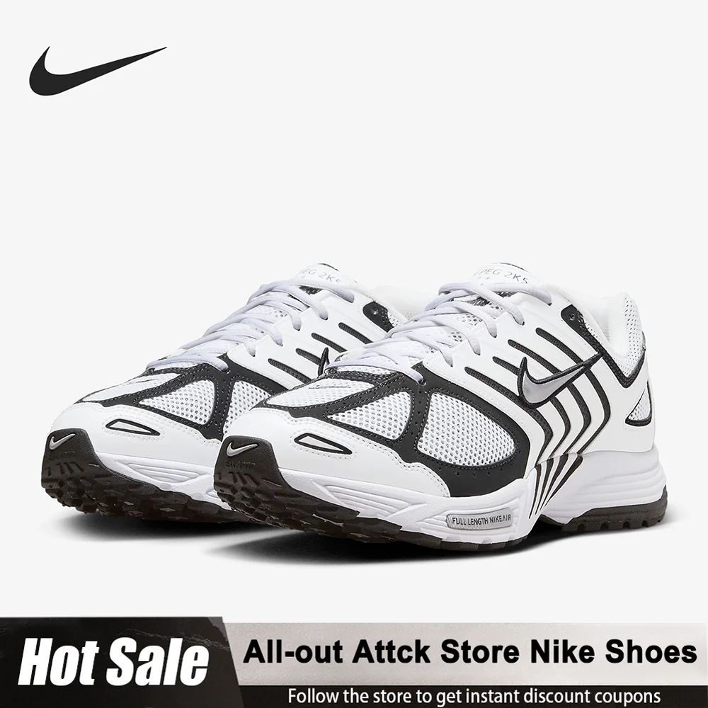 

Nike Air Pegasus 2K5 Черно-белые Нескользящие прочные кроссовки в стиле ретро для мужчин и женщин FJ1909-100 Обувь унисекс для пар