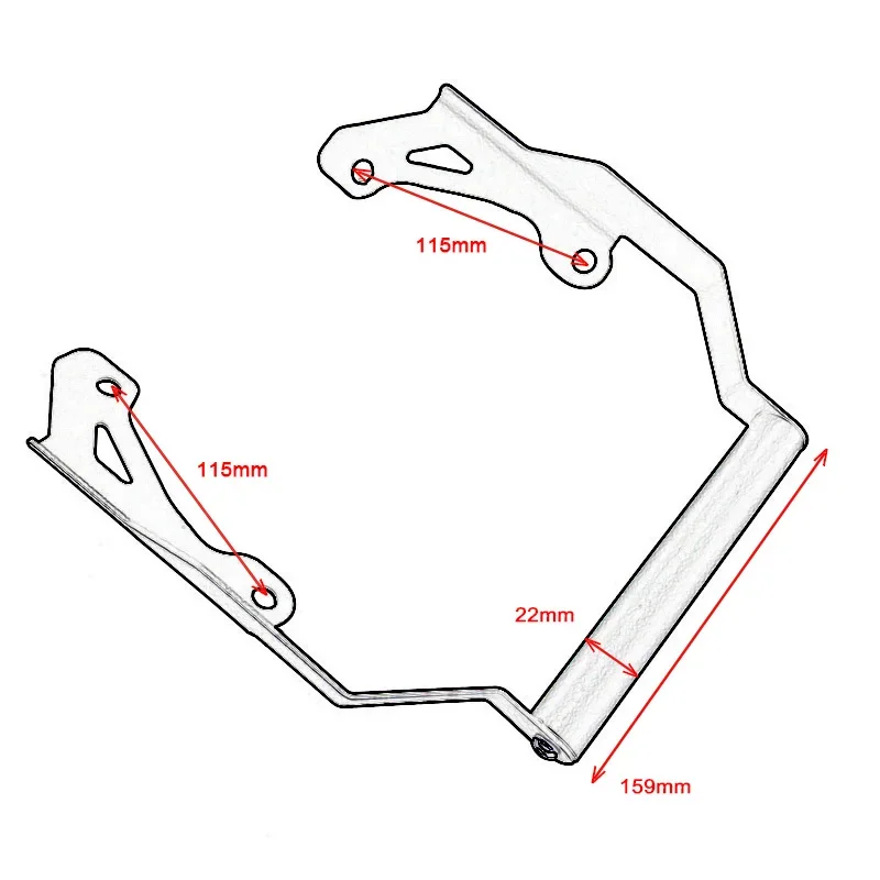 2023 NC750X para Honda NC 750X750X NC750 DCT 2021 2022 soporte de navegación para motocicleta GPS soporte para teléfono palancas Accesorios
