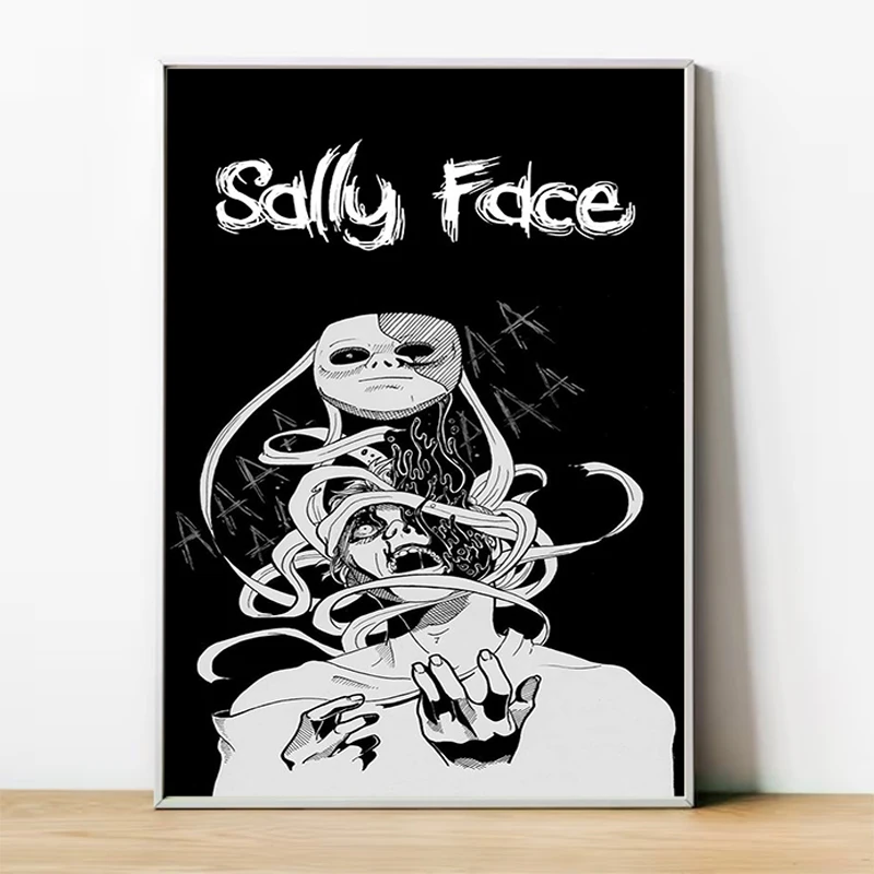 

Game Sally Face Poster Decoration Pictures Room Wall Art Canvas Painting Home Decor Interior Paintings Anime Decorations Posters