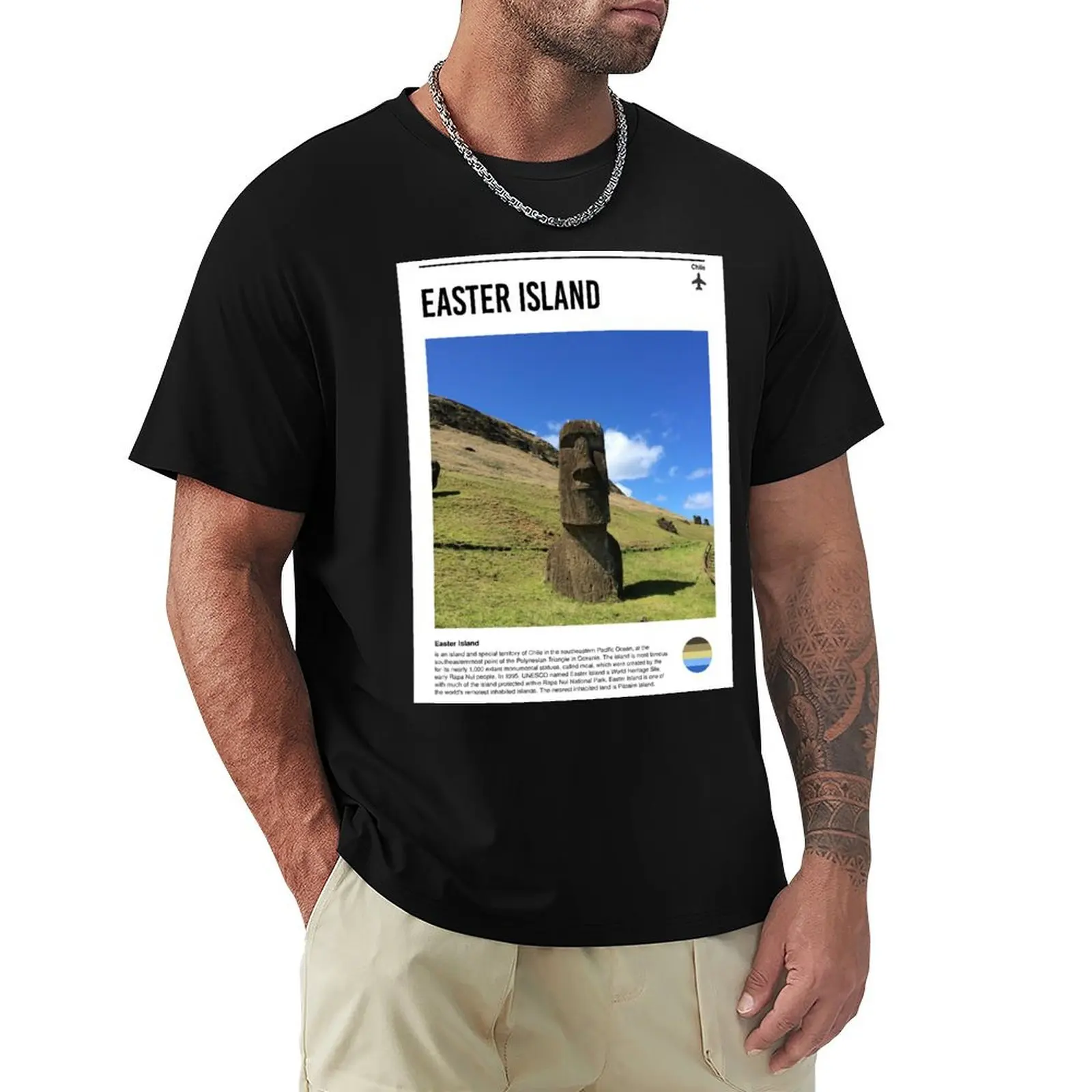 

Visit Easter Island (minimal travel poster) T-Shirt custom shirt sports fans animal prinfor boys mens graphic t-shirts funny