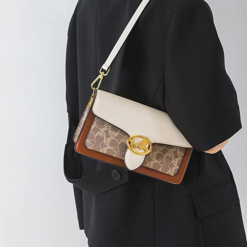 

Women's Retro Shoulder Bag Women's Fashion Crossbody Bag European and American Retro Style Simple and Versatile Handbag