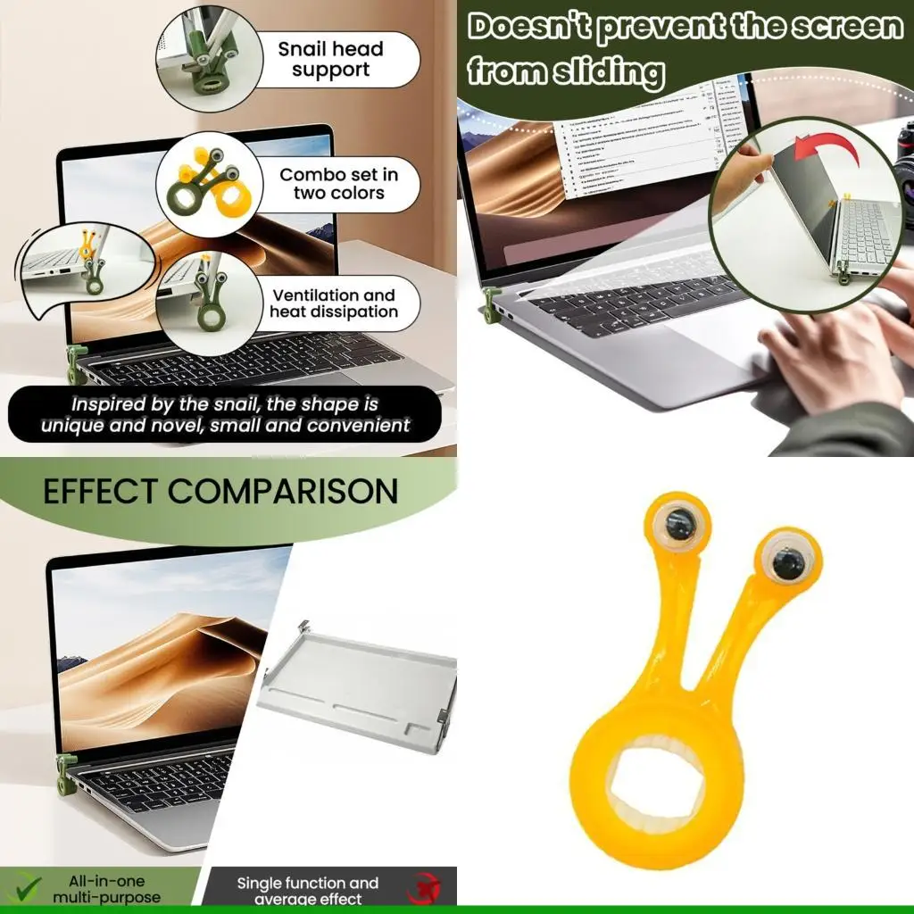 

U55C 2 шт. в форме улитки, охлаждающий кронштейн для настольного компьютера, подставка для ноутбука, охлаждение ноутбука