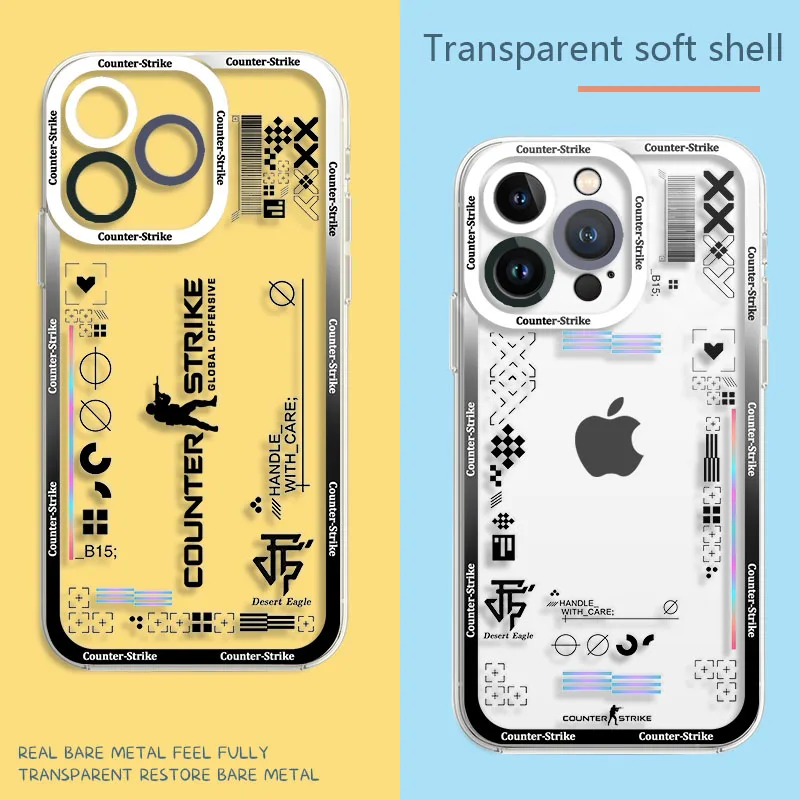 Game CS Clear GO Case For Samsung Galaxy A51 A71 4G A02S A03 A03S A11 A12 A20 A21S A22 A30 A31 A50 A70 Soft Silicone Cover Capa